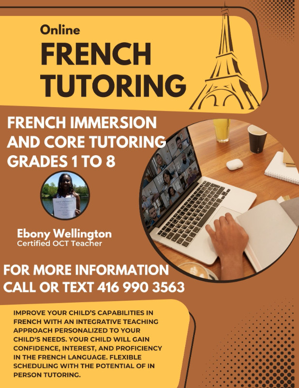 Online Tutoring for Kids: French, Math, English, Science in Tutors & Languages in City of Toronto