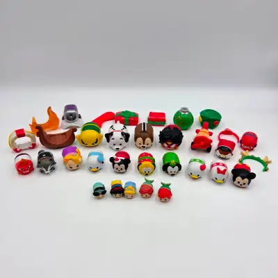 Disney Tsum Tsum Lot Princess Baymax Donald Duck Dalmatian Marcel Christmas Mickey Toy Read. Pick Up...