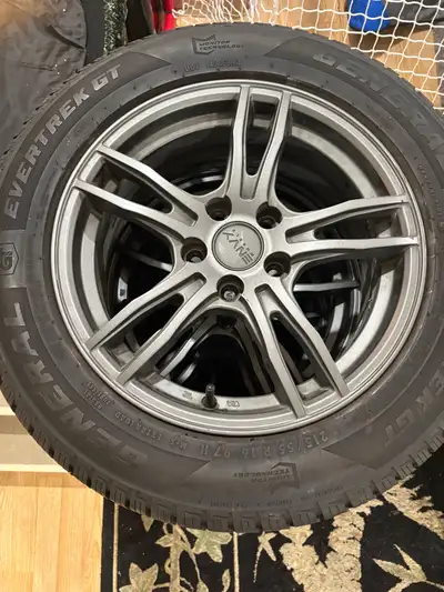 Perfect condition general tire, set of 4 Size: 215/55R16 DOT: 0222 Tread: 10/32 Bolt Pattern: 5x108...