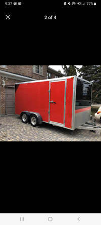 7x14 enclosed aluminum trailer