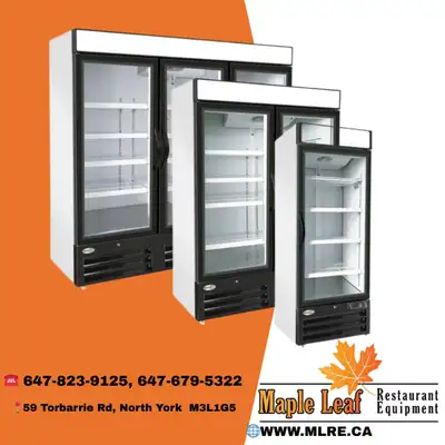 North Air Glass Door Display Refrigerator/Cooler-Sizes Available, View more