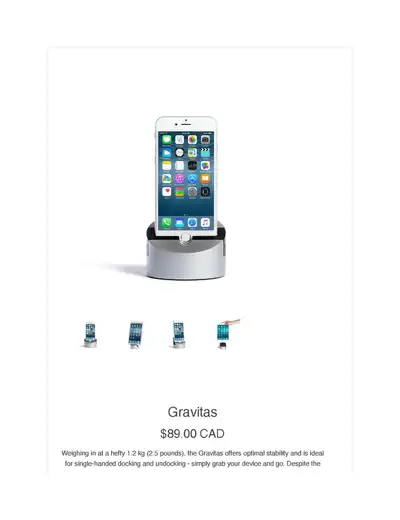 Henge Dock - Gravitas, View more