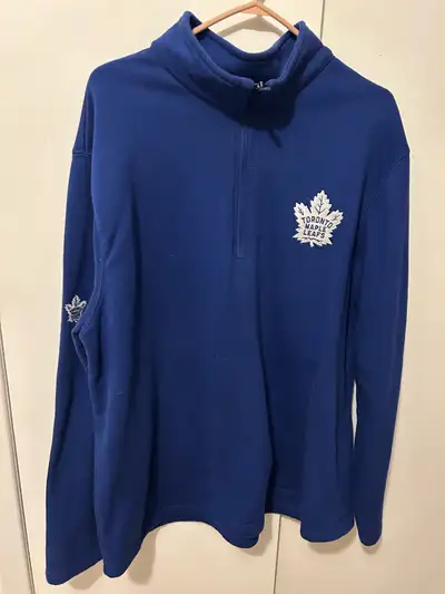 Men's Toronto Maple Leafs Blue Quarter-Zip Sweatshirt $75 XL, gently used See other items posted Mis...