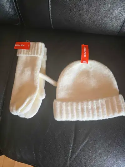 Brand new hat and mittens, View more