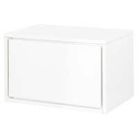 Cabinet with Wheels -1 Drawer - 23 5/8"– White-Carlington –NEW