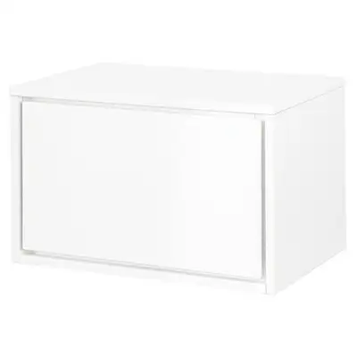 Cabinet with Wheels -1 Drawer - 23 5/8"– White-Carlington –NEW, View more