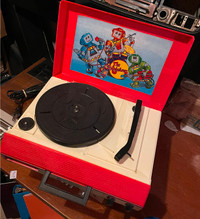 vintage kids record & cassette player