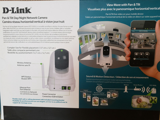 Dlink Pan and Tilt Day/Night Network Camera - $80 OBO in Security Systems in North Bay - Image 3