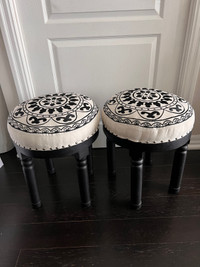 2 Ottoman Stool Chairs