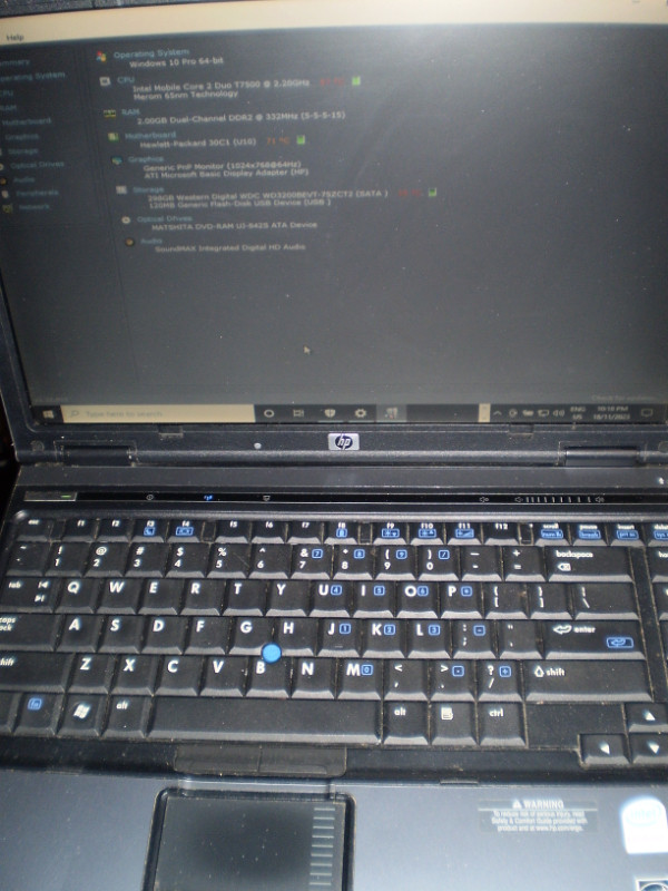 HP Compaq 6910p 14 inch Laptop in Laptops in City of Toronto