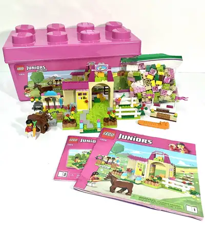 Pink Lego Storage Brick! LEGO Juniors 10674 - Pony Farm, View more