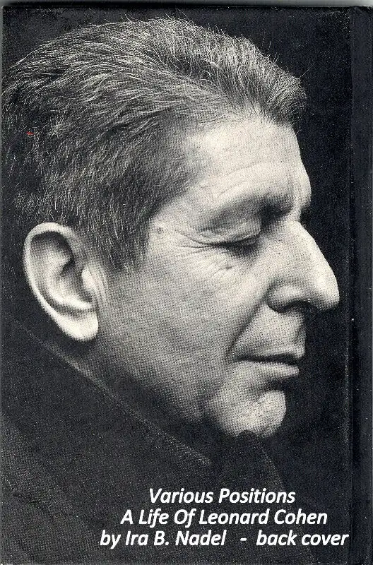 Various Positions – a life of Leonard Cohen by Ira Nadel in Non-fiction in City of Toronto - Image 2
