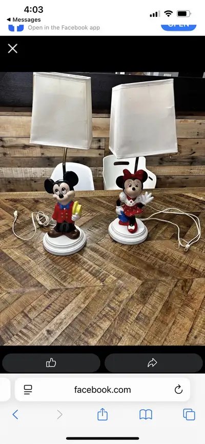 vintage Disney lamps , View more