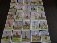 1987 RE-ISSUE Set of 25 WILLS'S 1930 Famous GOLFER cards