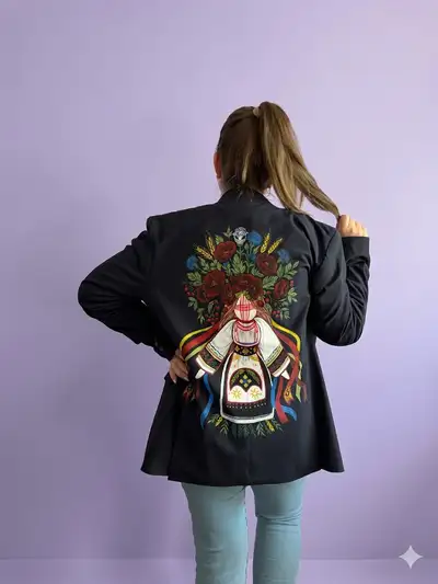 Hand painted jacket/ motanka, View more