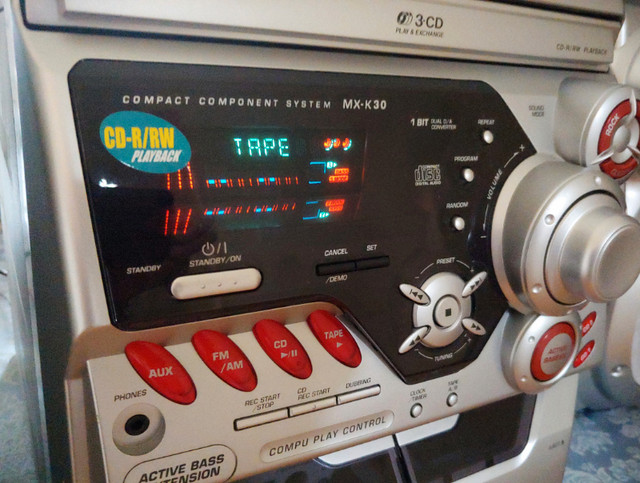 JVC MX-K30 Compact Mini Audio System CD Cassette in General Electronics in Oshawa / Durham Region - Image 4