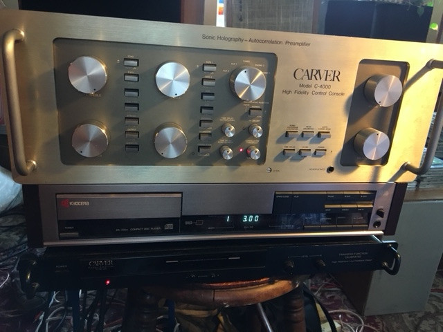 CARVER Pre-Amp C-4000  & TFM-60 100 & CD player for sale  