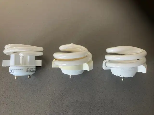 Soft White GU24 Squat Spiral CFL Bulbs & Hardware $30 in Indoor Lighting & Fans in Barrie - Image 2
