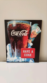 Vintage/ retro Coca-Cola poster/ sign/ pop culture art/ picture