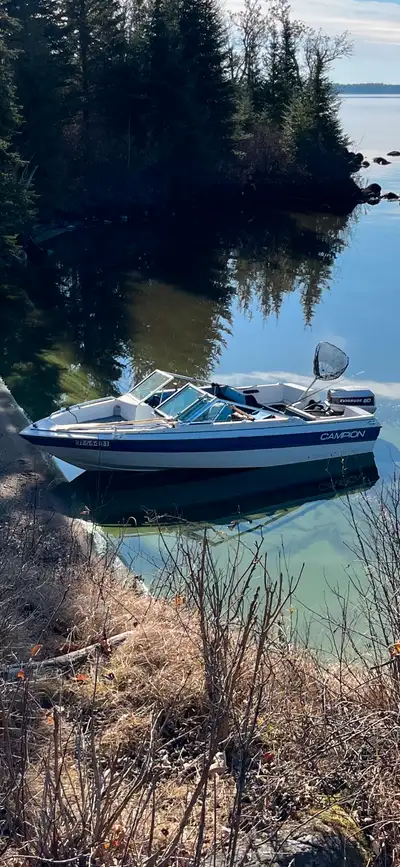 Campion open bow with 60 HP Evinrude outboard. Every electric component in the motor replaced last s...