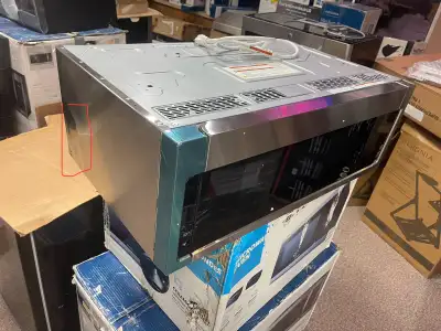 Brand new open box condition. Dent on the side circled red pen. /* missing everything except the fil...