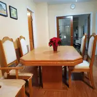 Oak dining table set