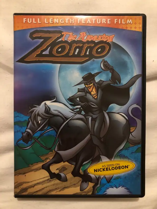 The Amazing Zorro 2002 animated movie on DVD