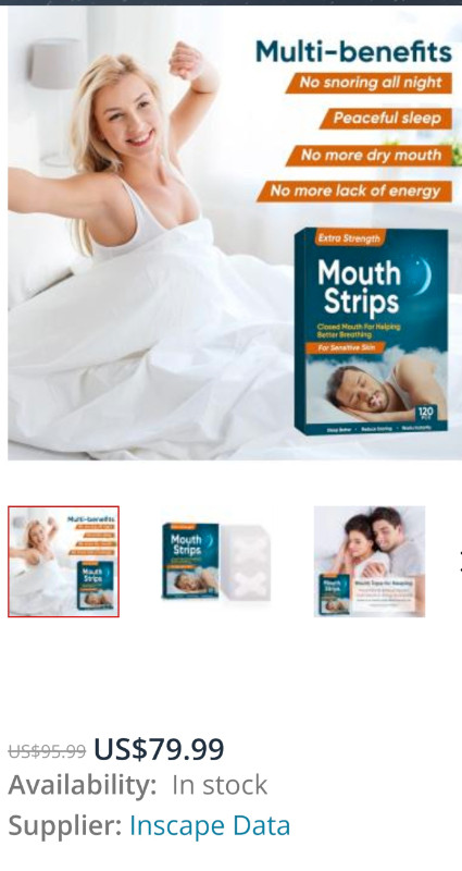 SNORING MOUTH TAPE - Sleeping Improvement in Health & Special Needs in Windsor Region