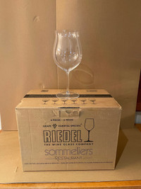 Riedel sommelier wine glasses. 