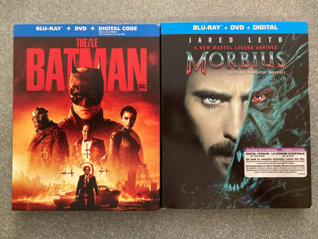 new sealed The Batman Morbius DC Marvel Blurays 2022 in CDs, DVDs & Blu-ray in La Ronge