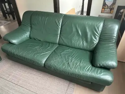 Leather Couch & Loveseat, View more