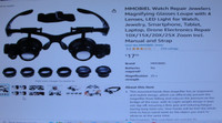 Watch Repair Jewelers Magnifying Glasses Loupe