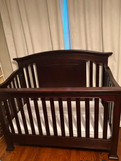 Baby crib - solid wood - plus mattress, View more