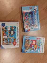 3 casse-tête Ravensburger Puzzles