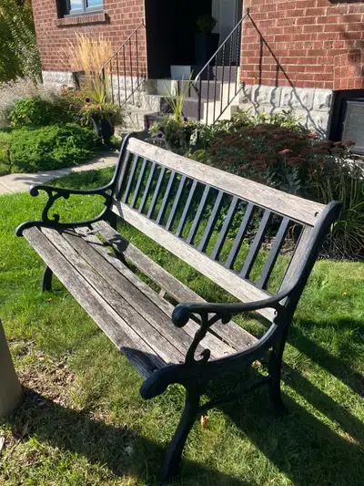 Cast iron garden bench , View more