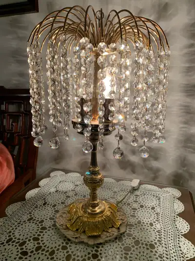 Crystal table lamp, View more