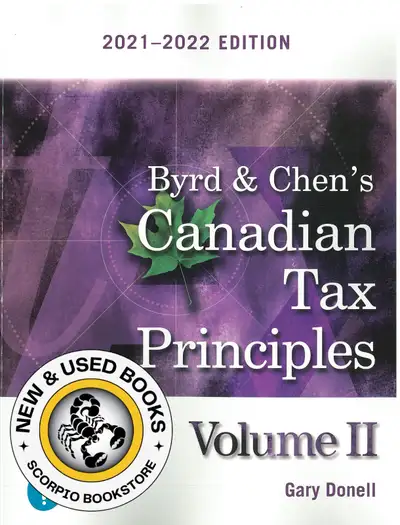 Volume 2 Only Byrd & Chen's Canadian Tax Principle 9780137447695, View more
