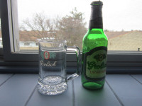 Vintage Grolsch Beer Mug And Bottle