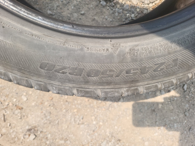 Pair of Michelin 245/50R-20 Tires in Tires & Rims in Peterborough - Image 3