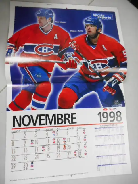 1998-99 CALENDRIER CANADIENS DE MONTREAL COMPLET EXCELLENT ÉTAT in Arts & Collectibles in Thetford Mines - Image 6
