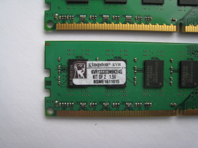 4GB kit Kingston Desktop memory RAM DDR3 dans Composants de système  à Laval/Rive Nord - Image 2