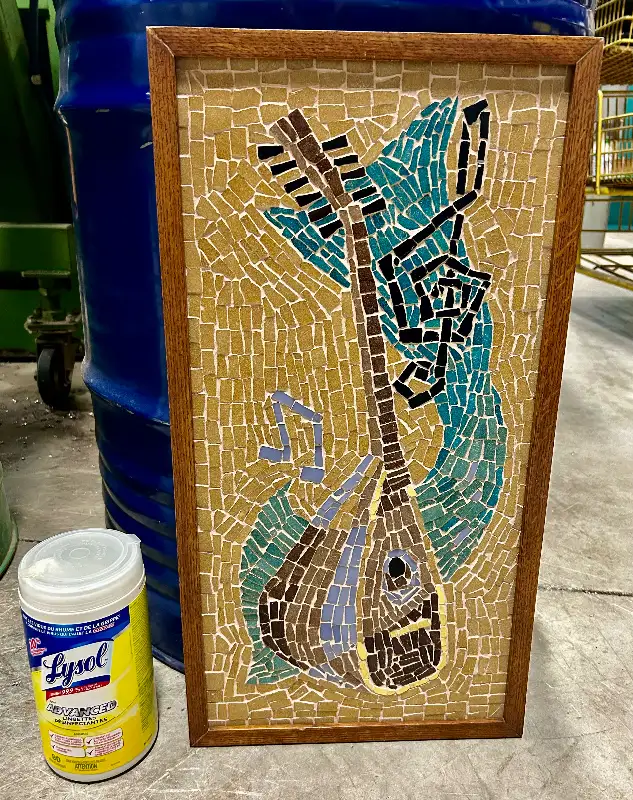 Vintage OAK Framed Mandolin Music Mosaic in Other in Mississauga / Peel Region - Image 6