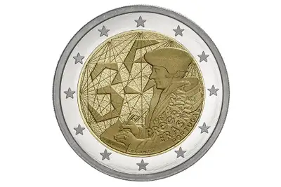 35th anniversary of the Erasmus programme 2022 2 euro commemorat, View more
