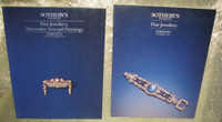 2 SOTHEBY AUCTION CATALOGUES, TOR., JEWELLERY DEC ARTS '89 '93