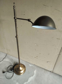 Vintage Brass Pedestal Floor Lamp