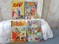 4 Anciens  Dc Comics Marvel Flash / Plastic Man / Veronica 1988
