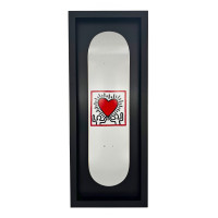 Keith Haring Heart Skateboard-The Skateroom Skateboard Deck