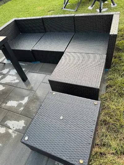 Free Rattan garden furniture with pillows, View more