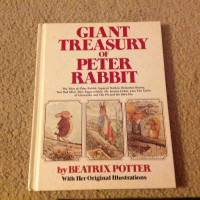 ▀▄▀Beatrix Potter GIANT TREASURY OF PETER RABBIT Early Ed.