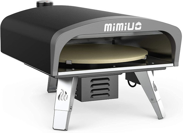 New Mimiuo Portable Gas Pizza Oven 13in Pizza stone Rotate 932F in BBQs & Outdoor Cooking in Markham / York Region - Image 2